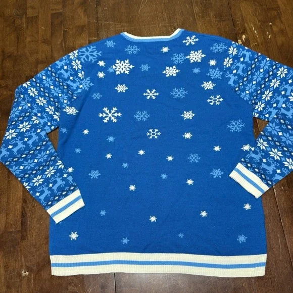 Shinesty Bud Light Beer Crispy Boy Crew Ugly Christmas Sweater Holiday Size XL - Picture 4 of 7
